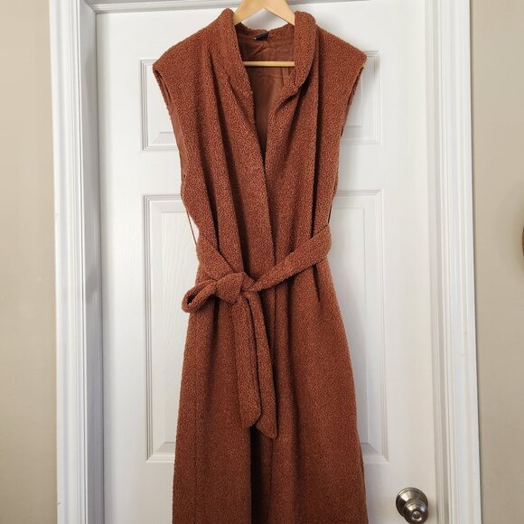 NWOT Vince Camuto Belted Long Vest - Picture 1 of 9